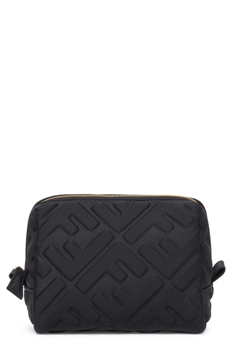 Fendi Small Trapezio FF Cosmetics Case, Main, color, 