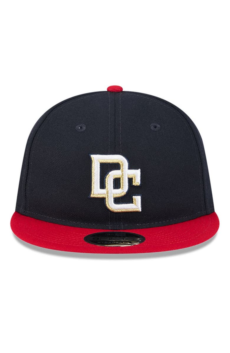 New Era Men's New Era Navy/Red Washington Nationals Baseball Hall of Fame Retro Crown 9FIFTY Adjustable Hat, Alternate, color, Navy