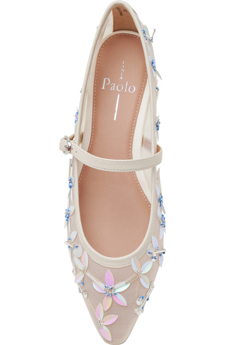 Linea Paolo Maison Embellished Mary Jane Flat, Alternate, color, Cream