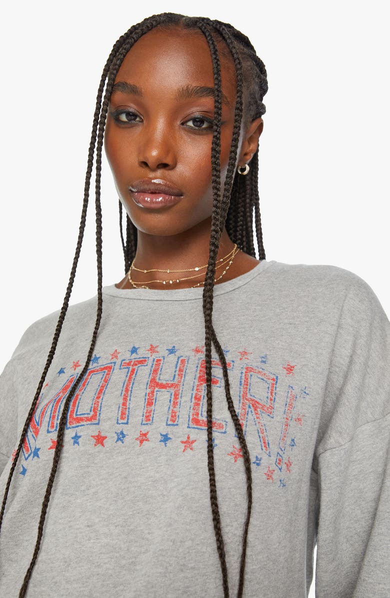 MOTHER The Drop Logo Graphic Sweatshirt, Alternate, color, 