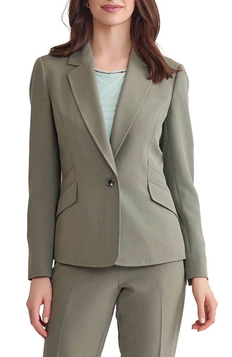 KASPER One-Button Blazer, Main, color,