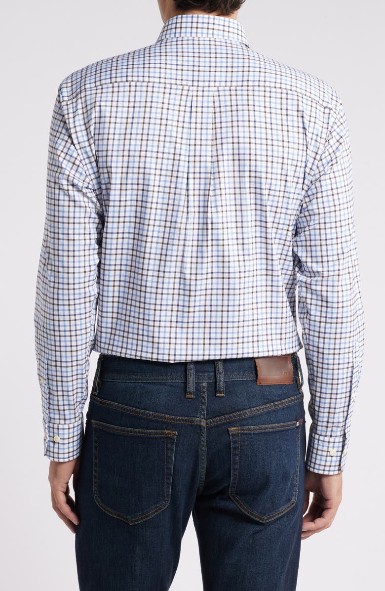 Peter Millar Calgary Crown Lite Check Stretch Button-Down Shirt, Alternate, color,