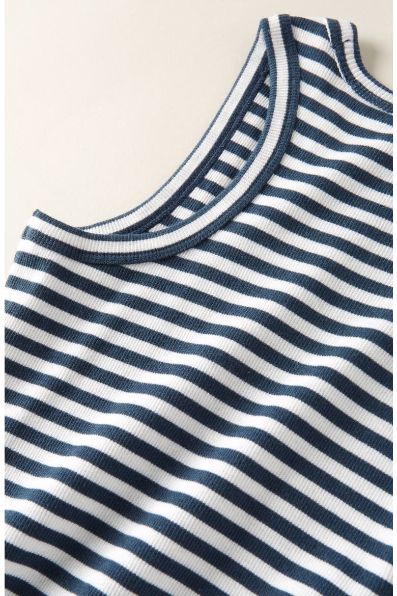 Kids' Rib Tank Dress, Alternate, color, NAVY DENIM SHEA STRIPE