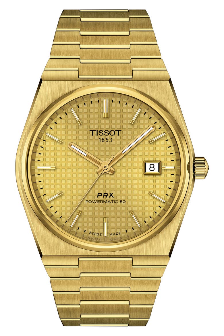 PRX Powermatic 80 Bracelet Watch, 40mm, Main, color, GOLD