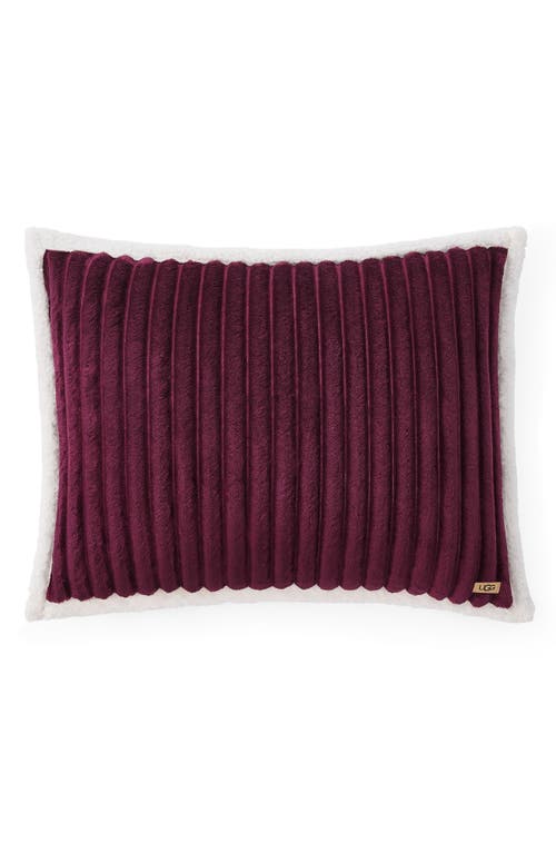 Ugg(r) Avery Rib Comforter & Shams Set In Burgundy