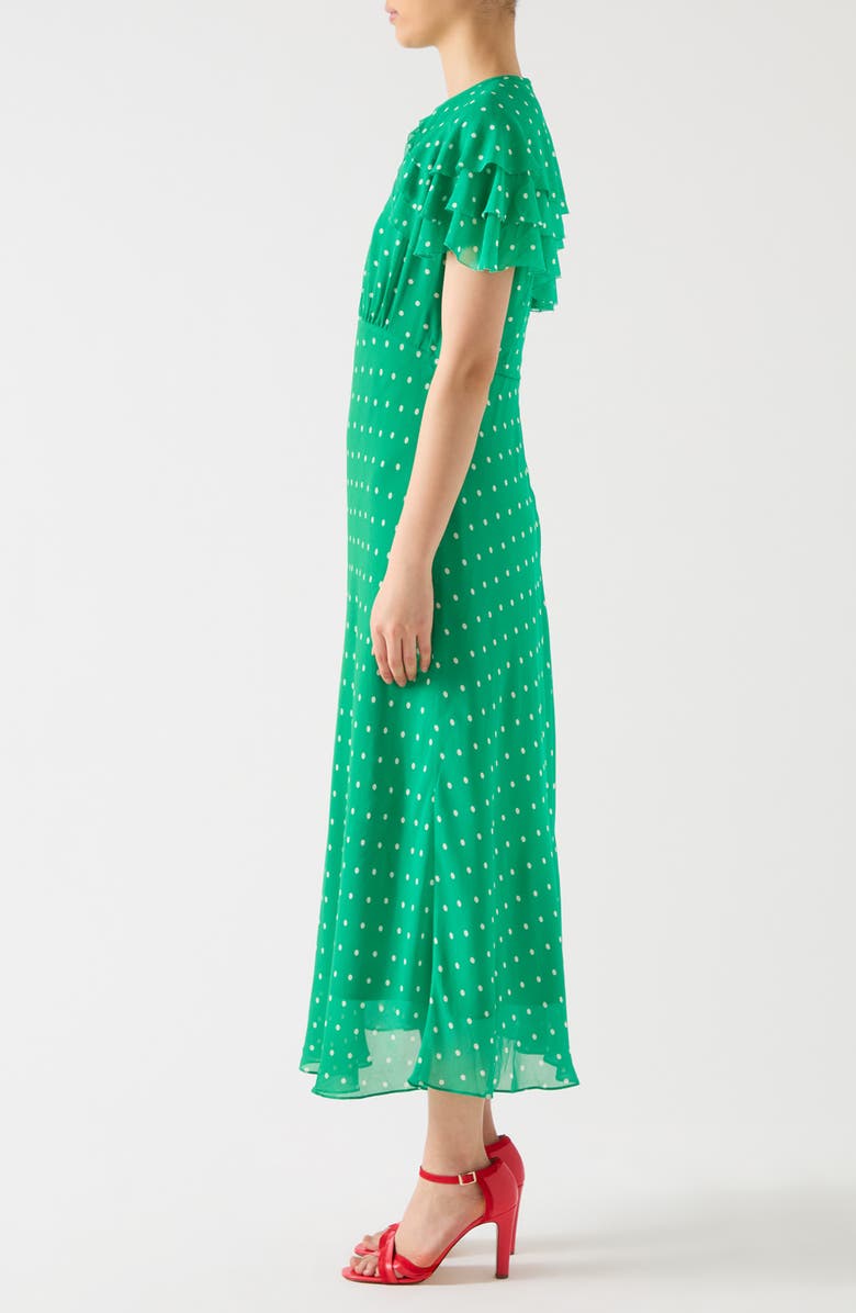 LK Bennett Ellen Polka Dot Maxi Dress, Alternate, color,