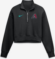 Nike Women's Nike Black Arizona Diamondbacks Primetime Phoenix Fleece Half-Zip Sweatshirt