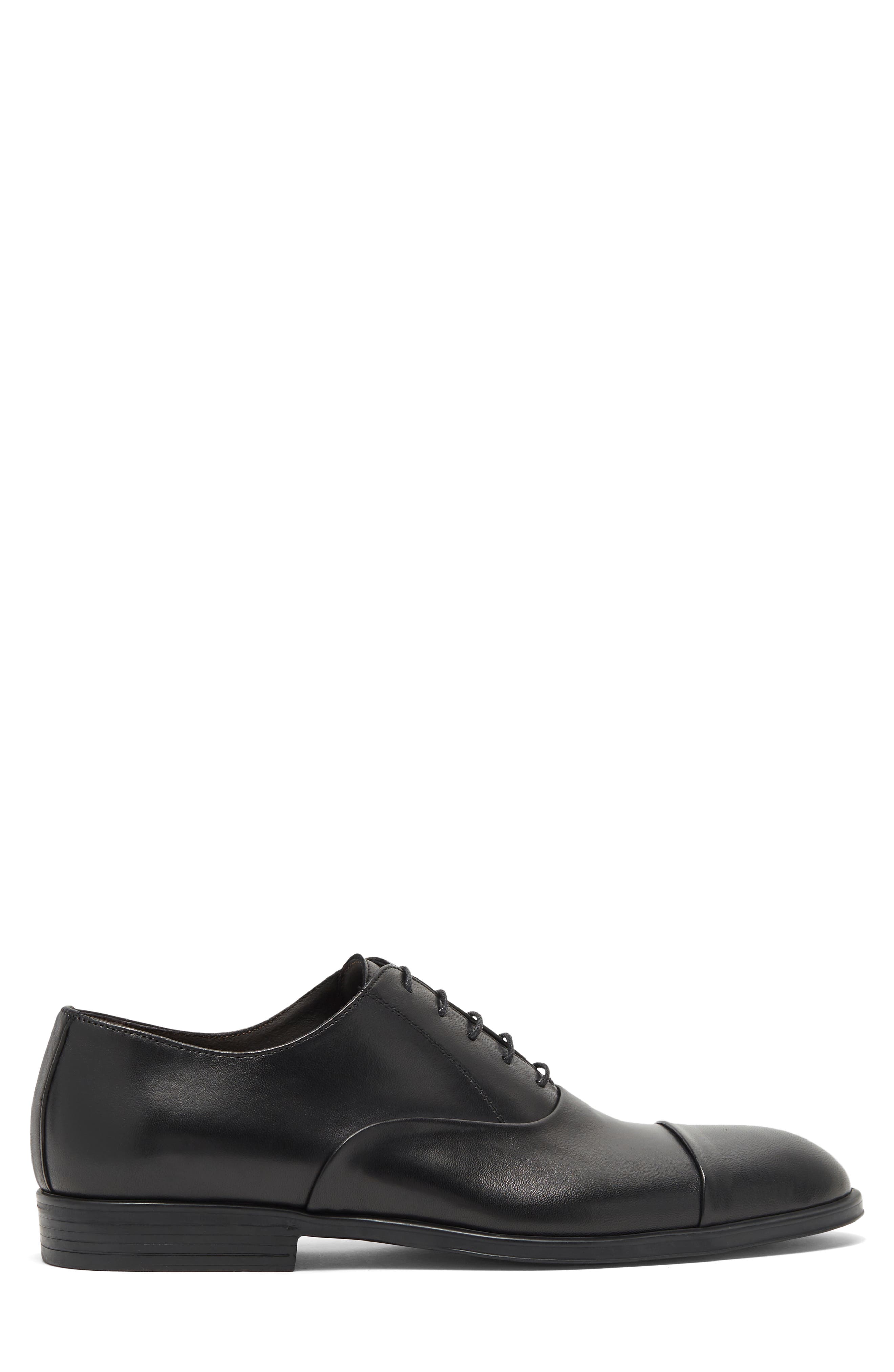 Bruno Magli Ricci Leather Oxford, Alternate, color, Black