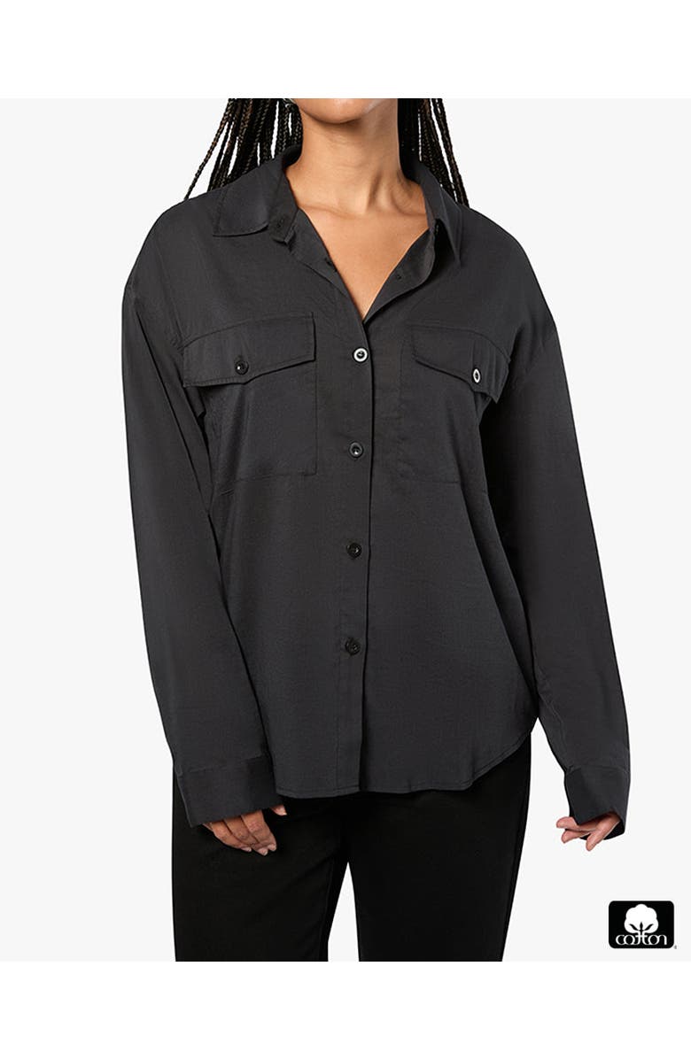 WeWoreWhat Boxy Button Down Shirt, Main, color, 