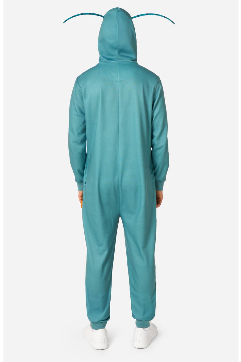 SpongeBob SquarePants™ Plankton Hooded Fleece Costume Jumpsuit, Alternate, color, GREEN