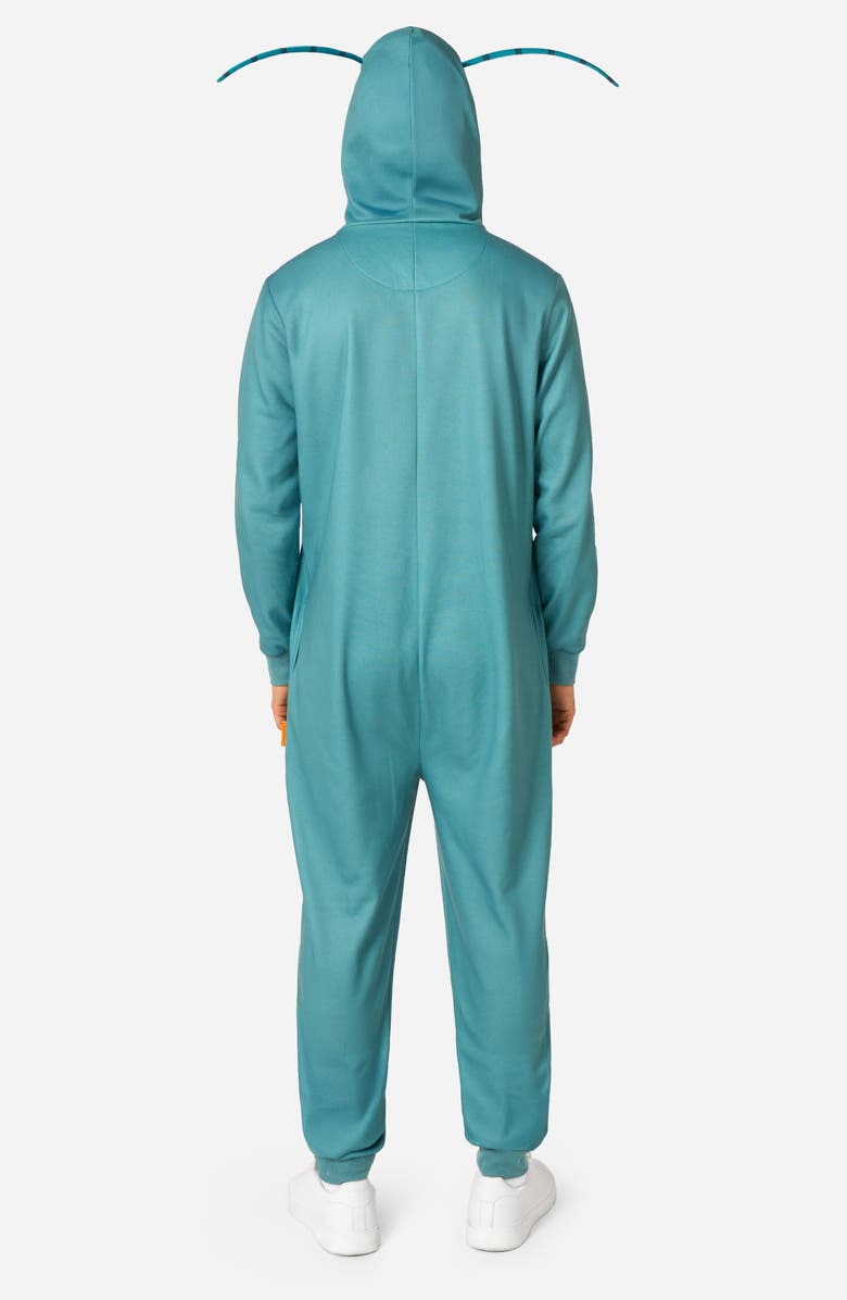 OppoSuits SpongeBob SquarePants<sup>™</sup> Plankton Hooded Fleece Costume Jumpsuit, Alternate, color, Green