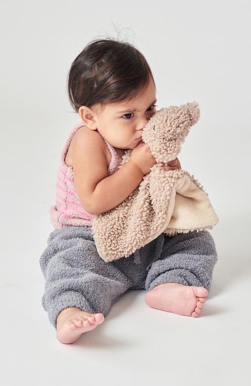 7 A.m. Enfant Baby Lovey Bear Fleece Blanket In Brown