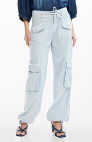 Desigual Frayed Cargo Pants