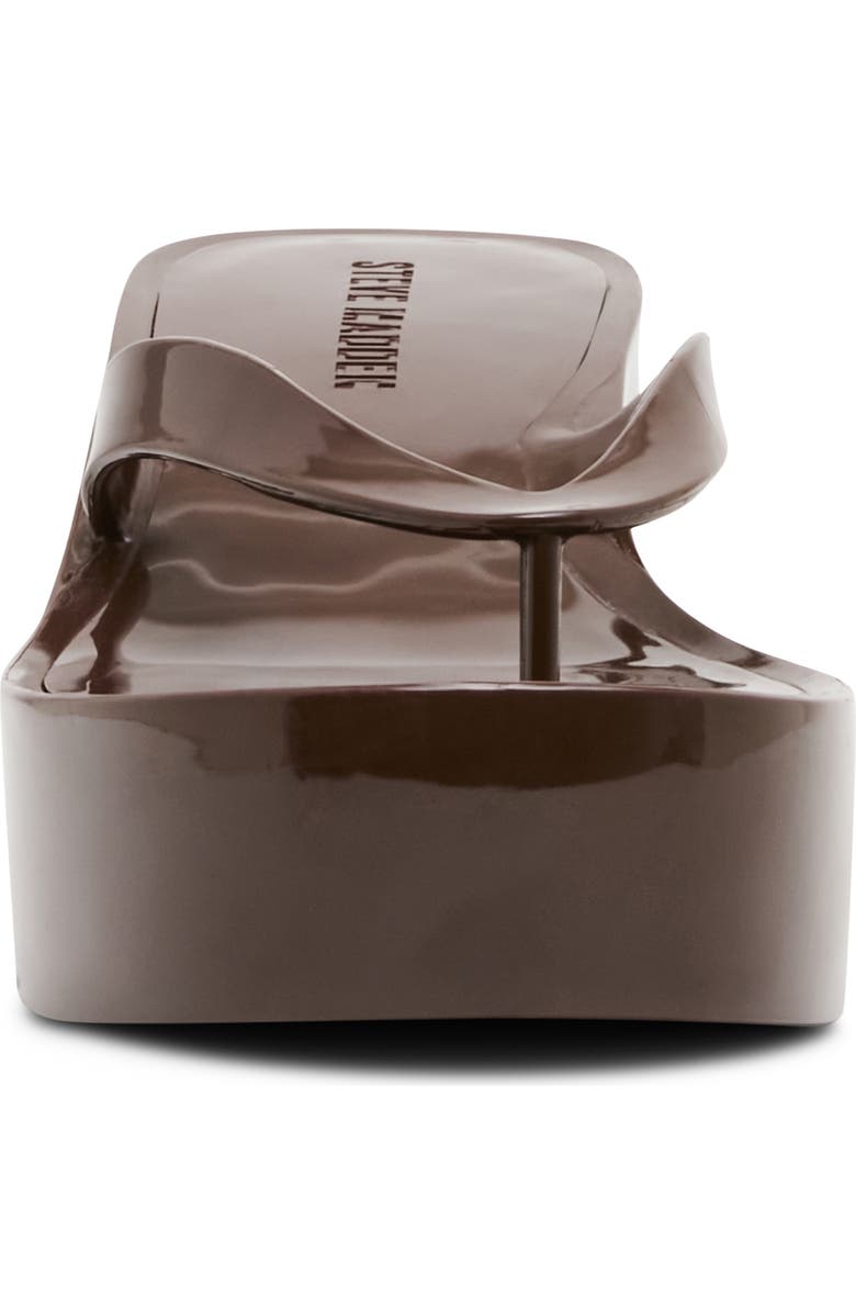Steve Madden Jella Platform Wedge Flip Flop, Alternate, color, Dark Brown