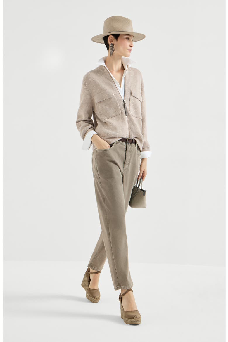 Baggy Tapered trousers, Alternate, color, Military