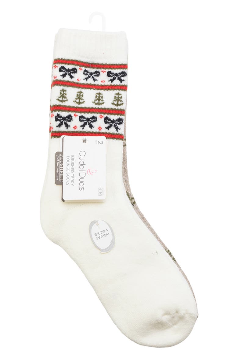 2-Pack Chalet Crew Socks, Main, color, MARSHMALLOW