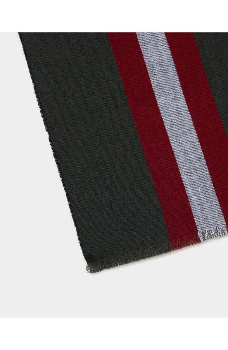 Bally Scarf in Merino Wool Jacquard, Alternate, color, Green