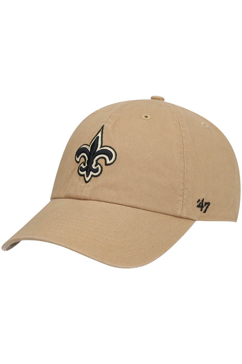 Men's '47 Khaki New Orleans Saints Secondary Clean Up Adjustable Hat, Main, color, Khaki