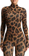Naked Wardrobe Print Turtleneck Top