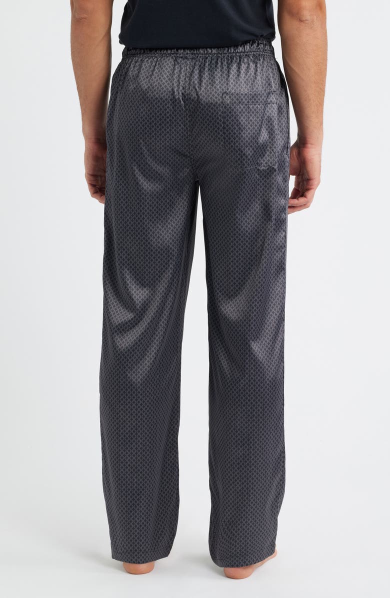 Majestic International Dreams of Satin Pajamas Pants, Alternate, color, Black