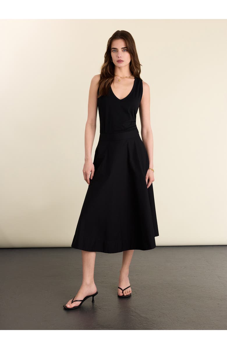 Baukjen Jada Organic Cotton V-Neck Tank, Alternate, color, Caviar Black