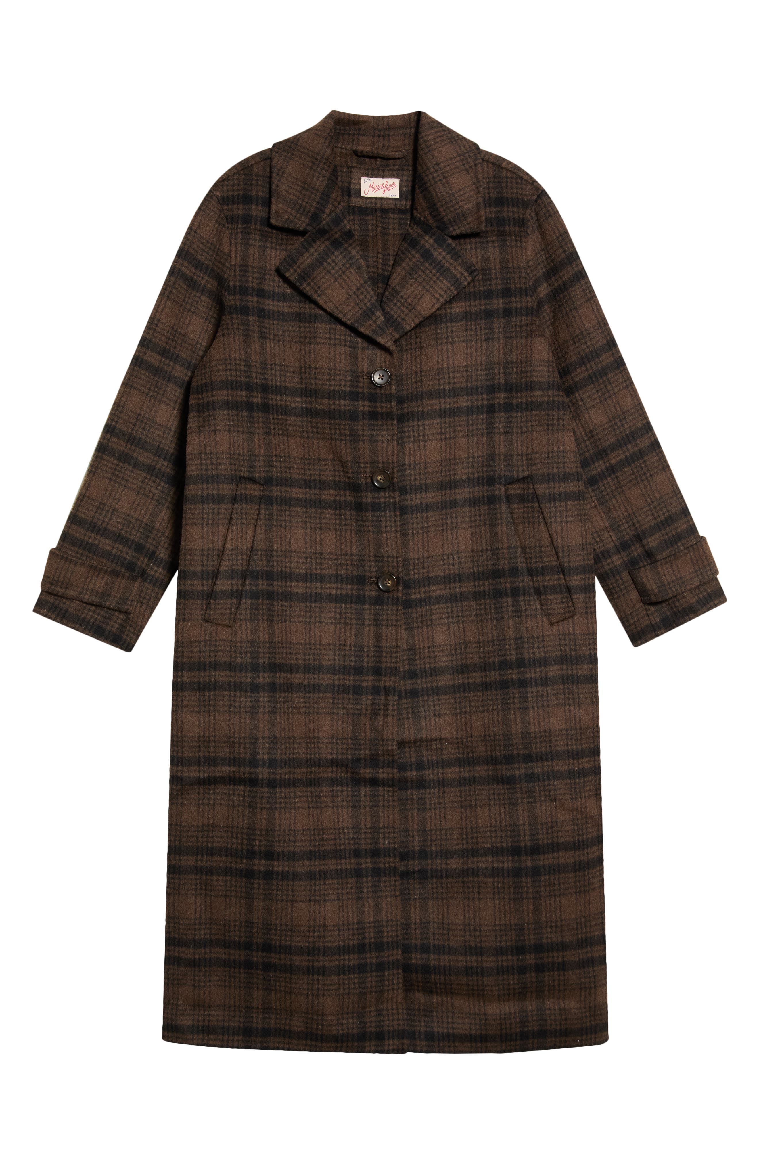 selected BROWN/ BLACK PLAID