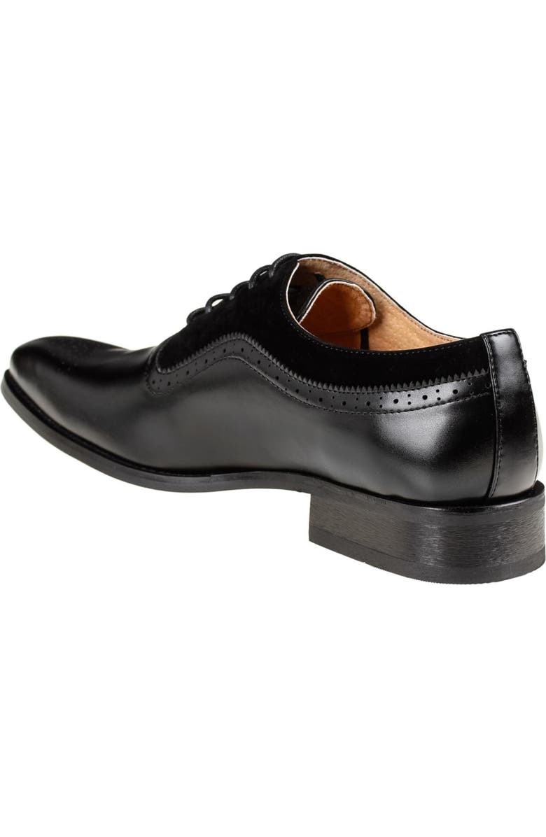 Gino Vitale Wingtip Oxford, Alternate, color, Black/ Black