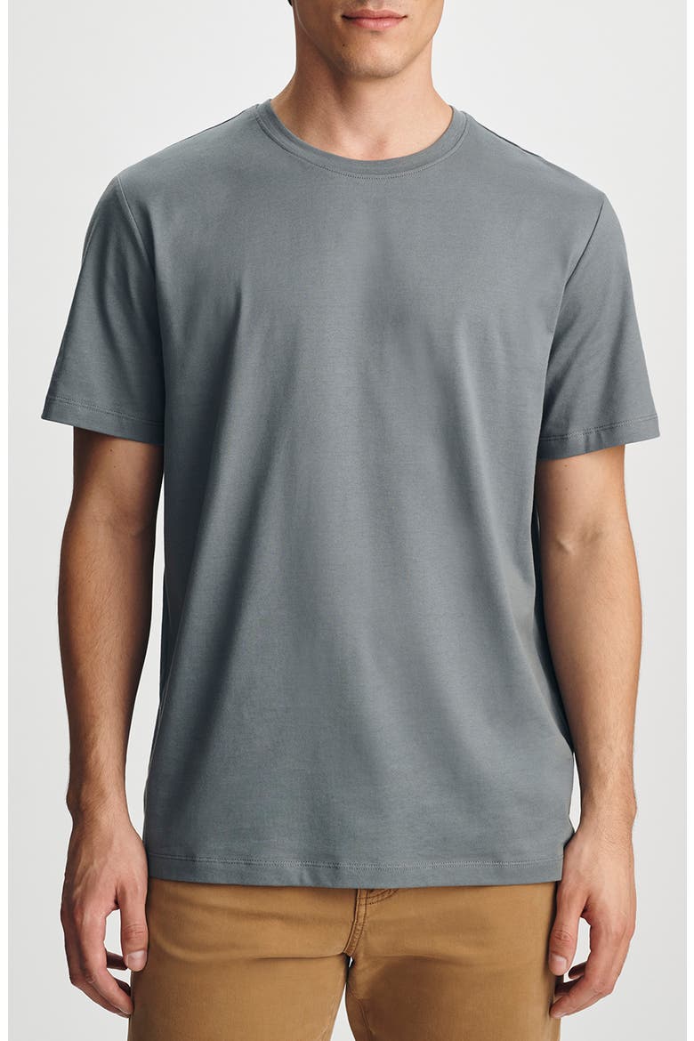 Pima Cotton Crewneck T-Shirt, Main, color, STORMY WEATHER
