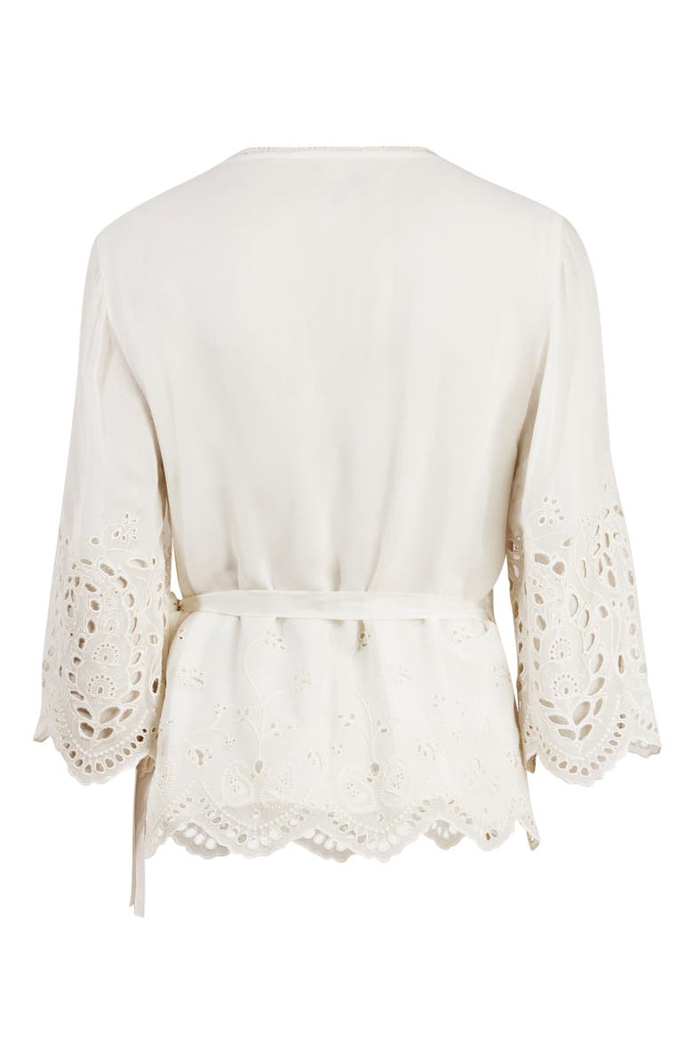 AllSaints Zariah Eyelet Embroidered Top, Alternate, color,
