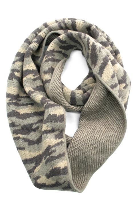 Twisted Camouflage Infinity Scarf