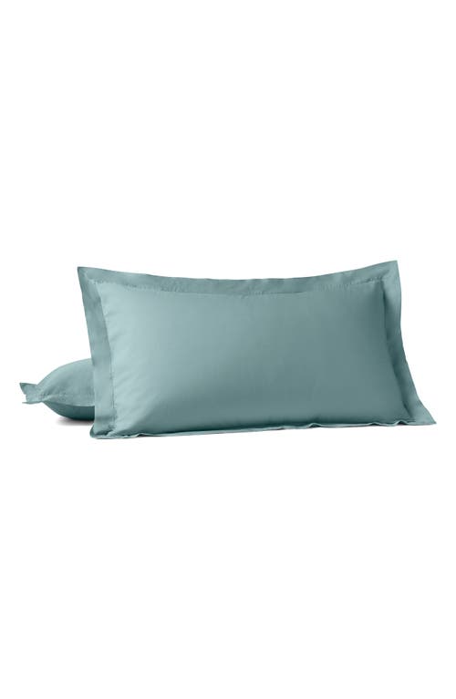 Coyuchi 300 Thread Count Organic Cotton Percale Pillow Sham In Green