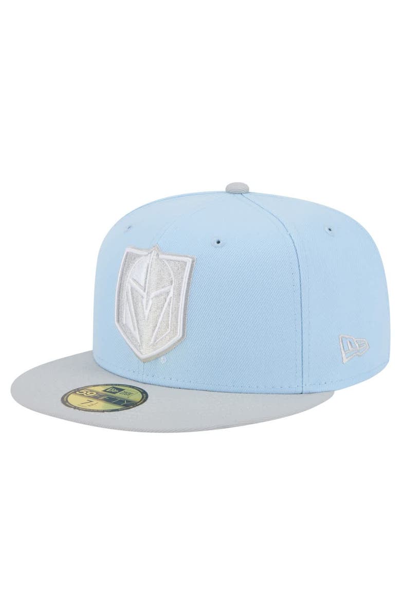 New Era Men's New Era Light Blue/Gray Vegas Golden Knights Color Pack Two-Tone 59FIFTY Fitted Hat, Alternate, color, Light Blue