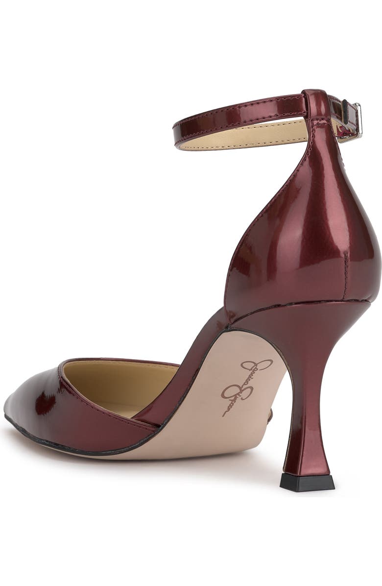 Jessica Simpson Foxena Ankle Strap Pointed Toe Pump, Alternate, color, Oxblood