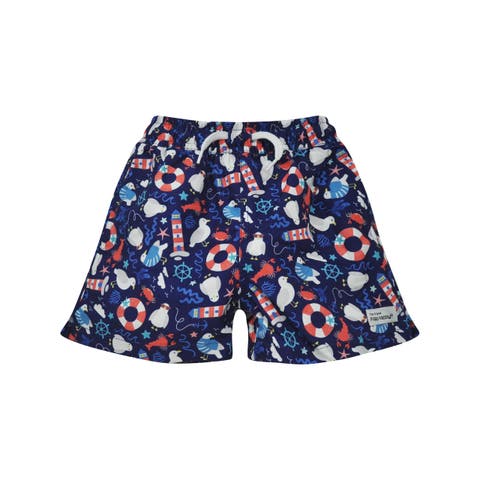 Boys UPF 50+ Wesley Swim Trunks with Mesh Liner