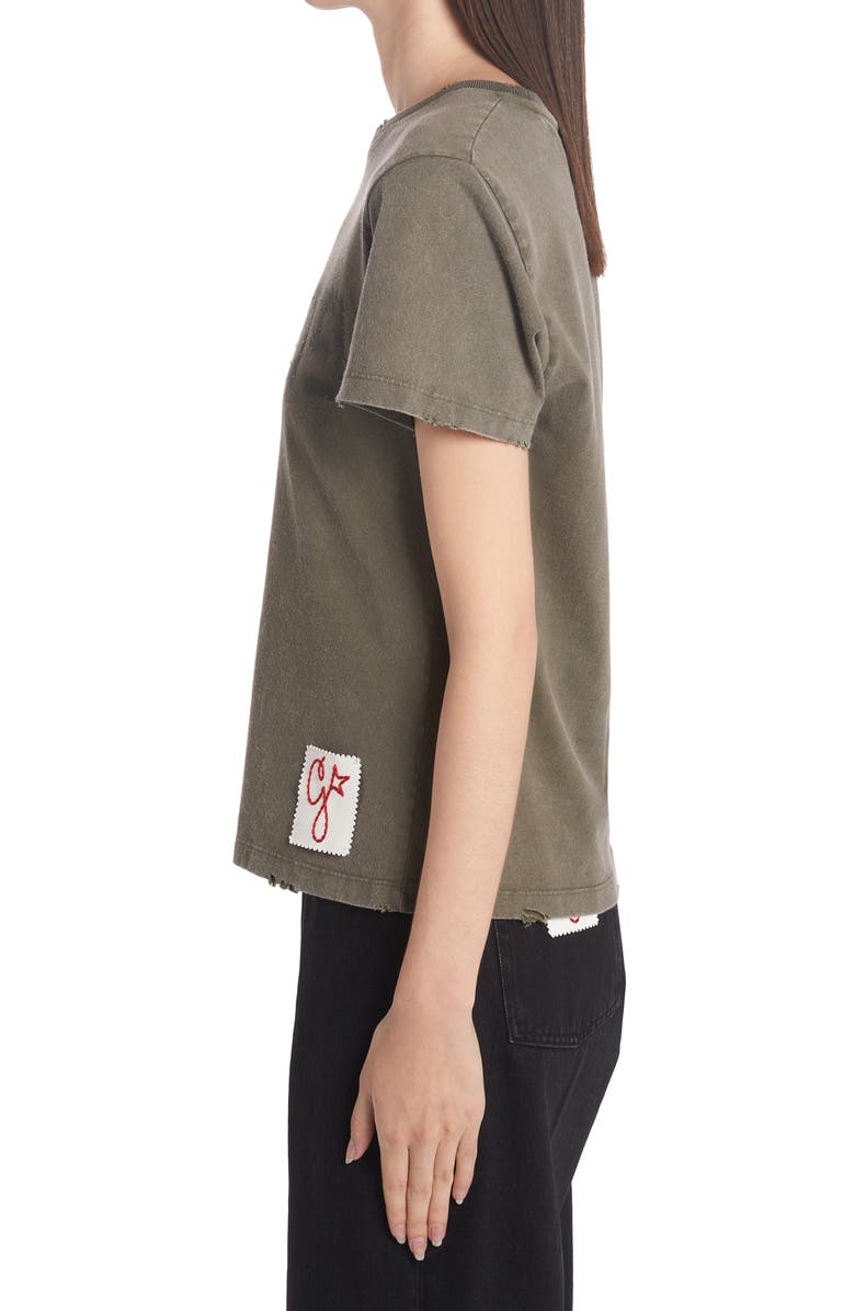 Golden Goose Doris Upside Down Logo Cotton Graphic Tee, Alternate, color, 