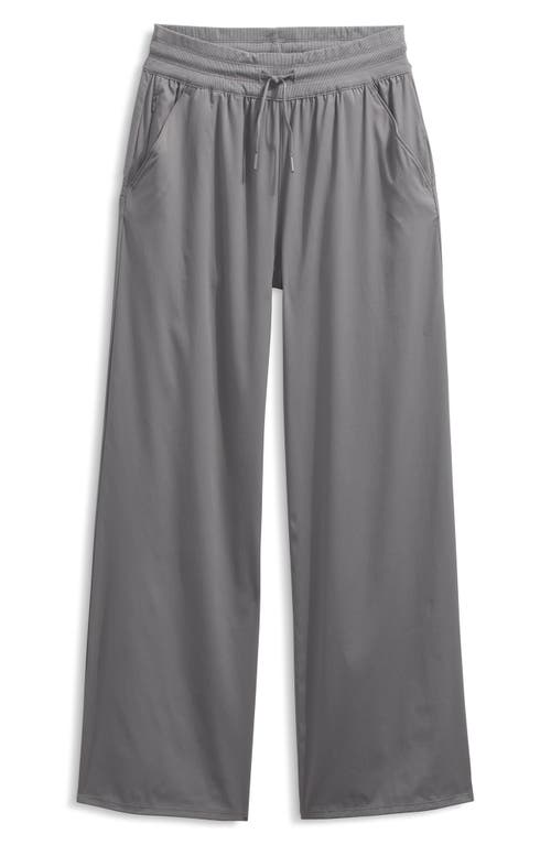 The North Face Aphrodite Arise Wide Leg Pants In Gray