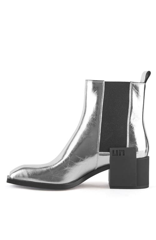 United Nude Jimmy Mens Chelsea Boot In Silver Ii