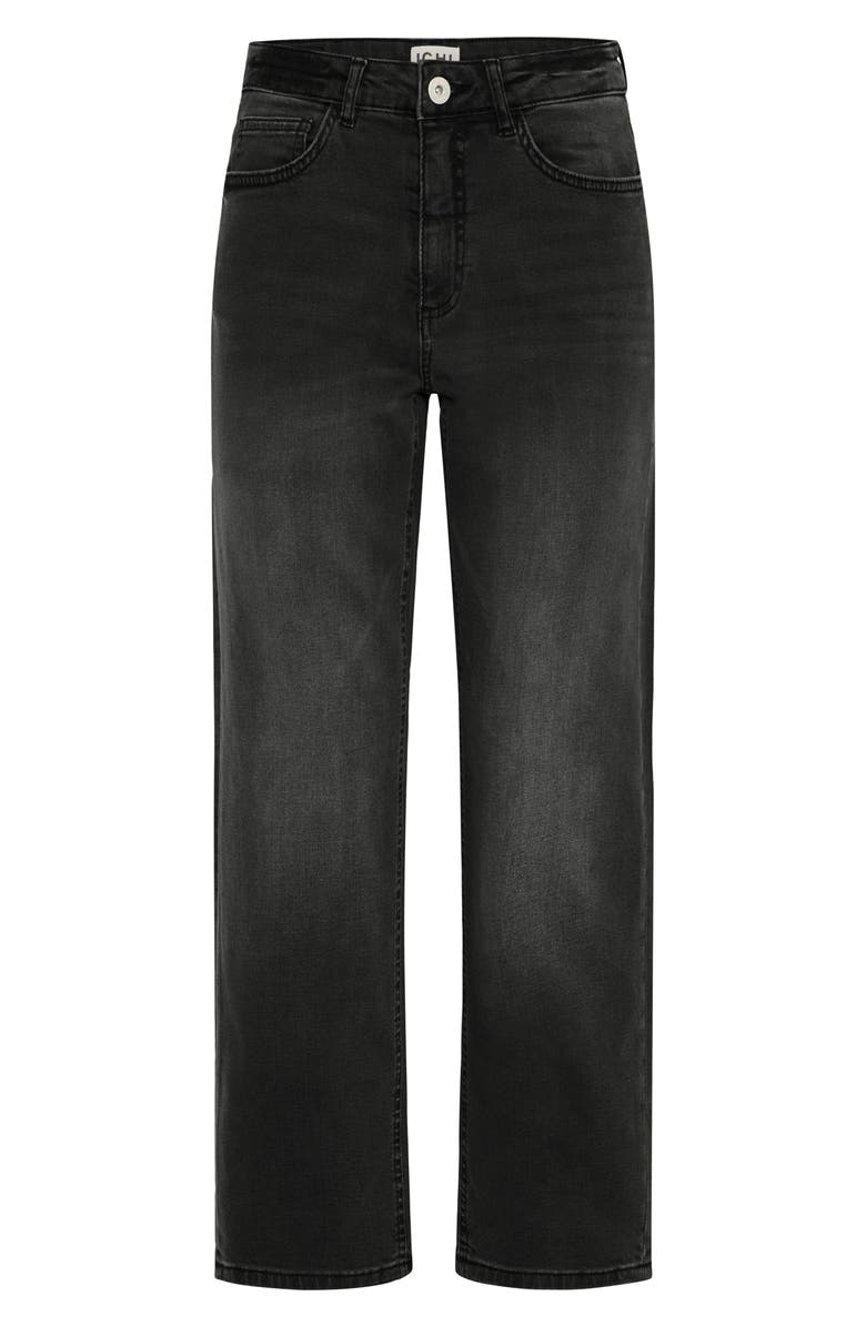 ICHI Ankle Straight Jeans, Alternate, color, Black