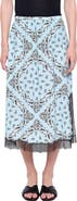 Zadig & Voltaire Jarvis Bandana Lace Trim Midi Skirt