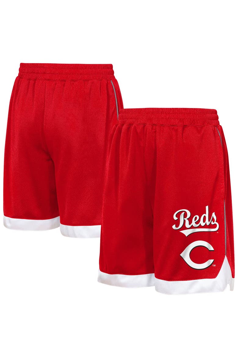 Youth Outerstuff  Red Cincinnati Reds Big League All Star Fashion Shorts, Main, color, Red
