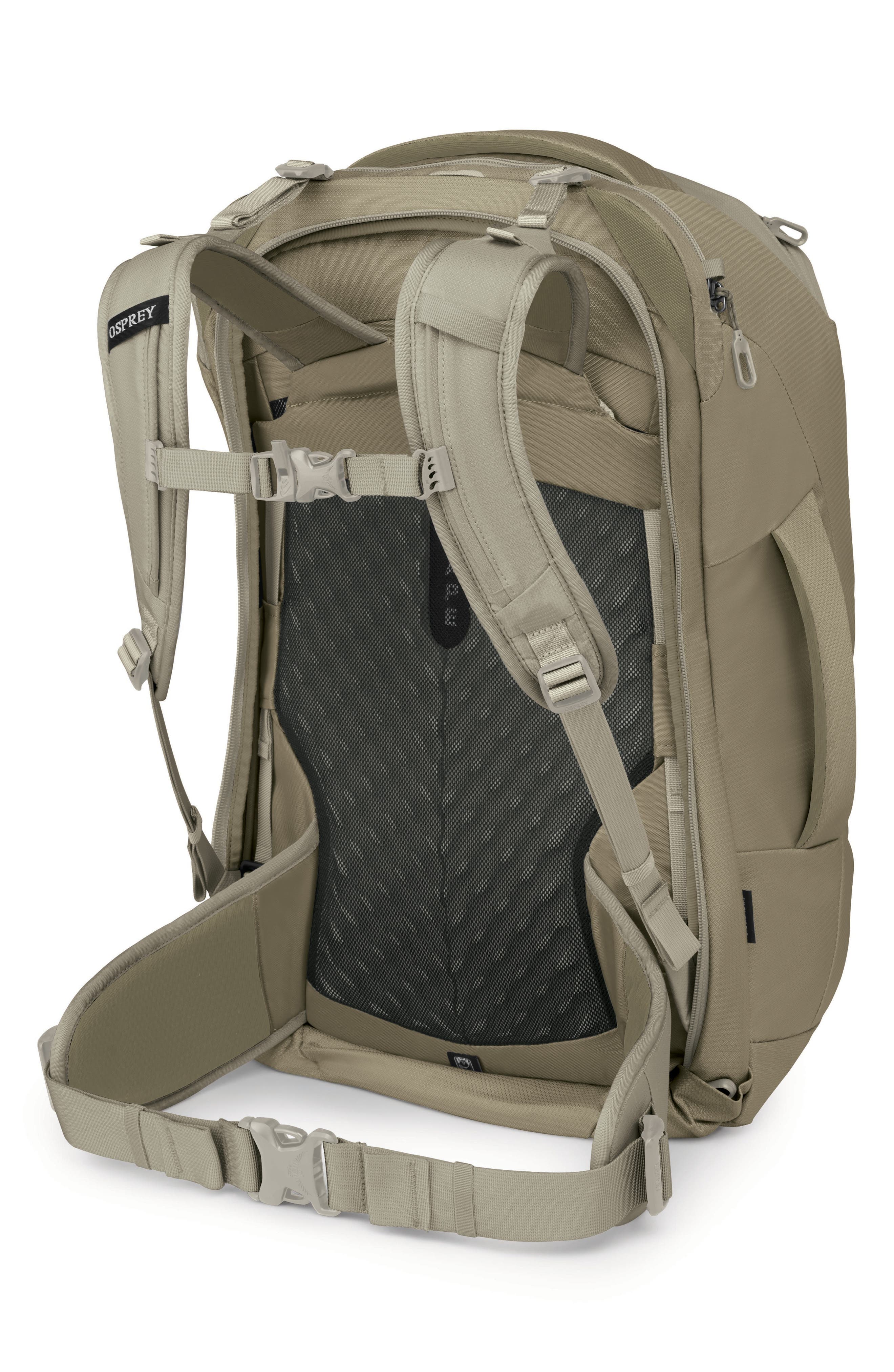 Osprey Fairview 40-Liter Travel Backpack, Alternate, color, Sawdust/ Olive Tan