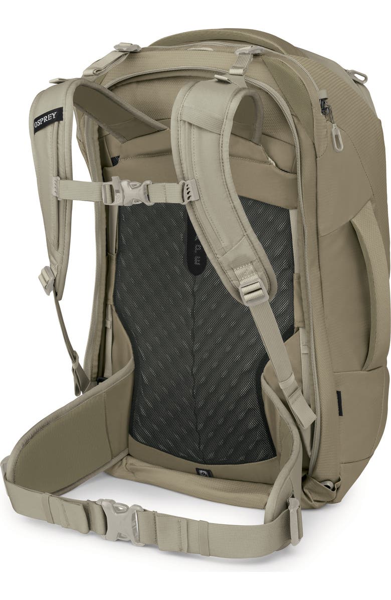 Osprey Fairview 40-Liter Travel Backpack, Alternate, color, Sawdust/ Olive Tan