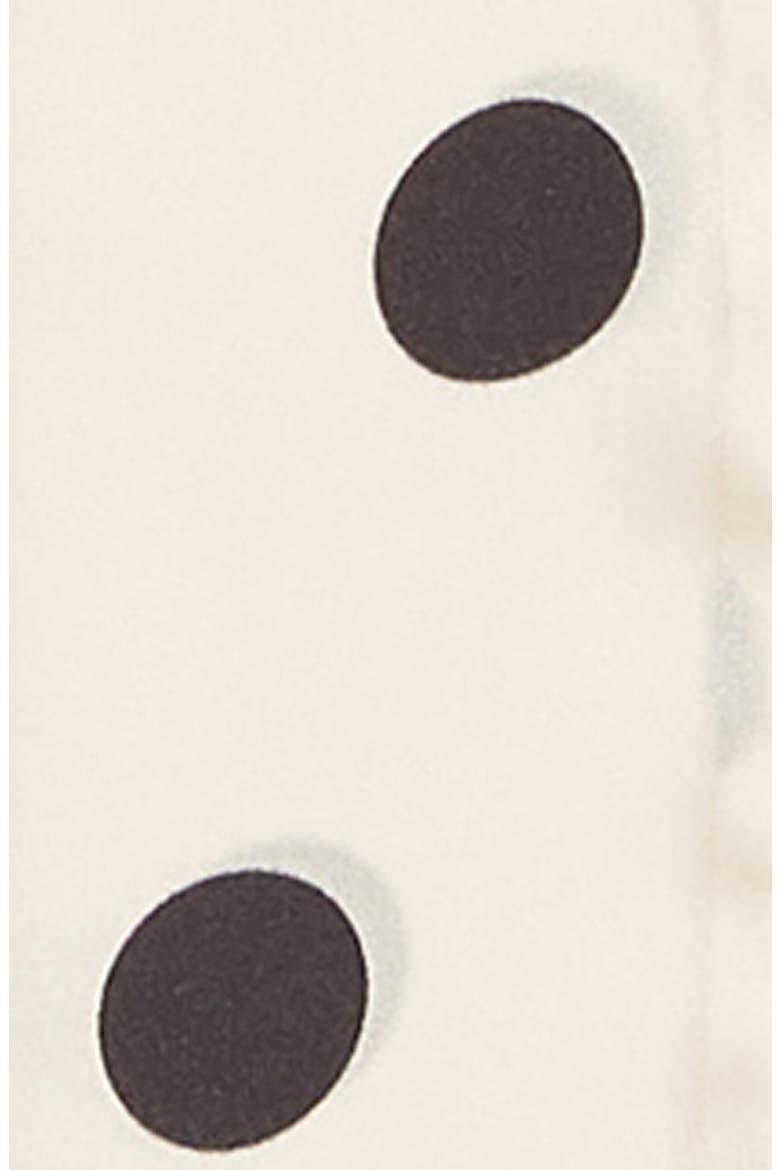 Print Silk Skinny Scarf (Nordstrom Exclusive), Alternate, color, BEIGE ECRU LARGE DOT