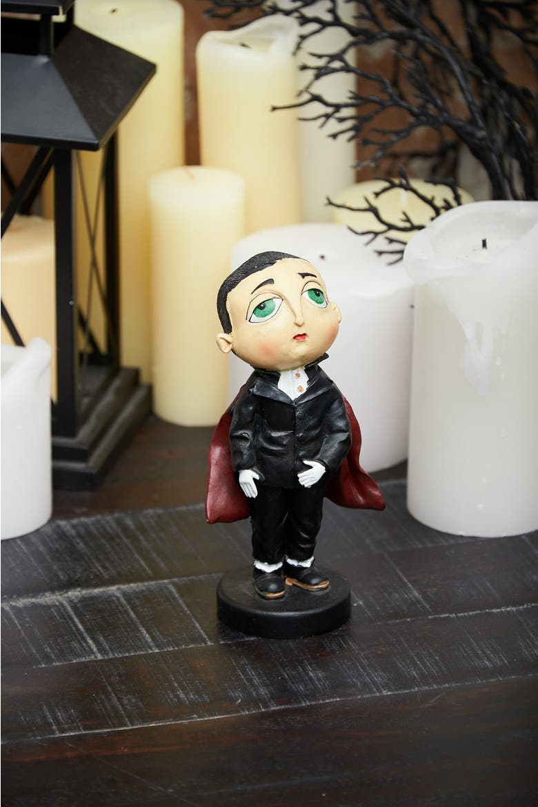 Norbert Vampire Decorative Halloween  Figurine, Alternate, color, Black