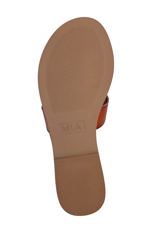 Mia Venetia Slide Sandal In Cognac