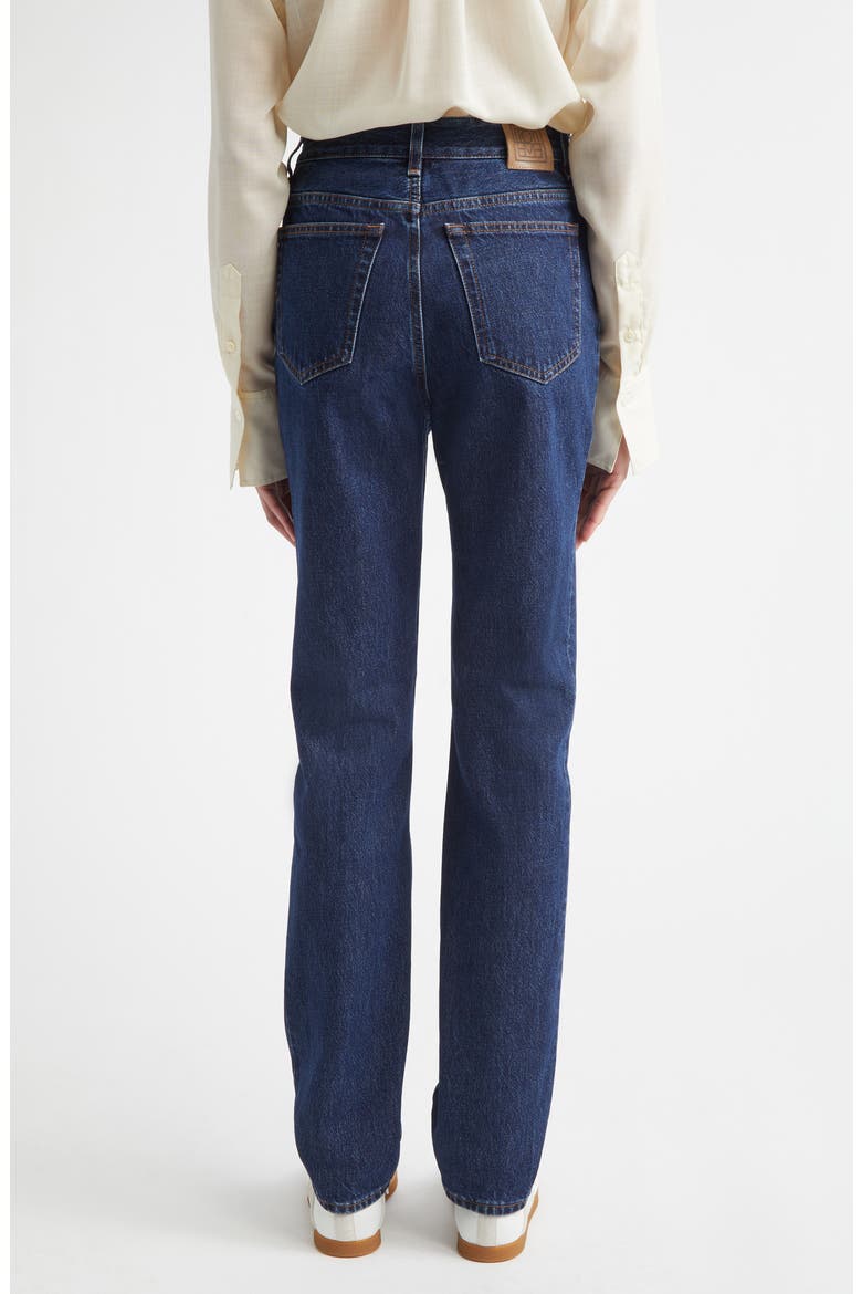 High Waist Slim Leg Jeans, Alternate, color, INDIGO