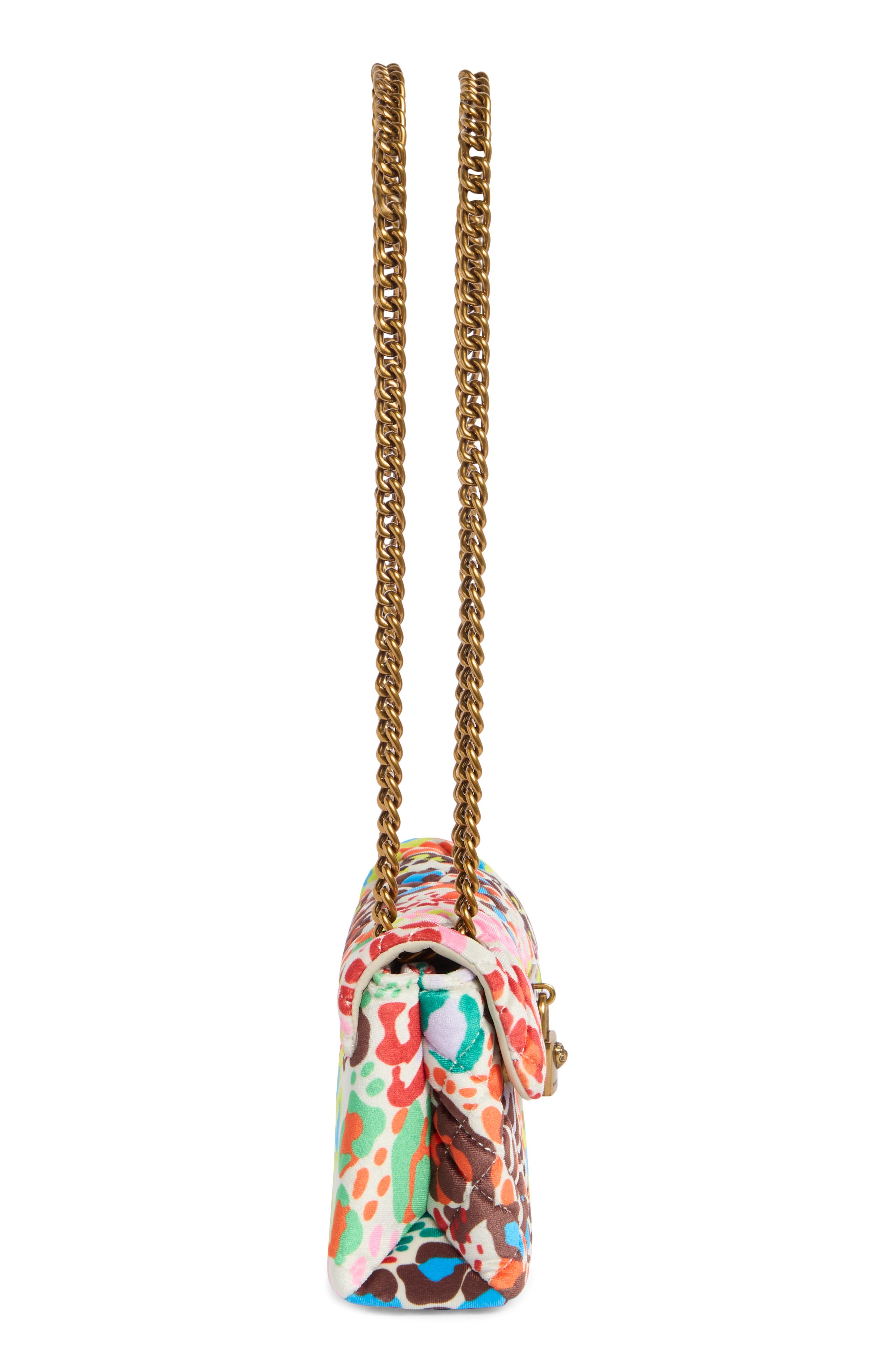 Kurt Geiger London Velvet Mini Brixton Crossbody Bag, Alternate, color, Open White