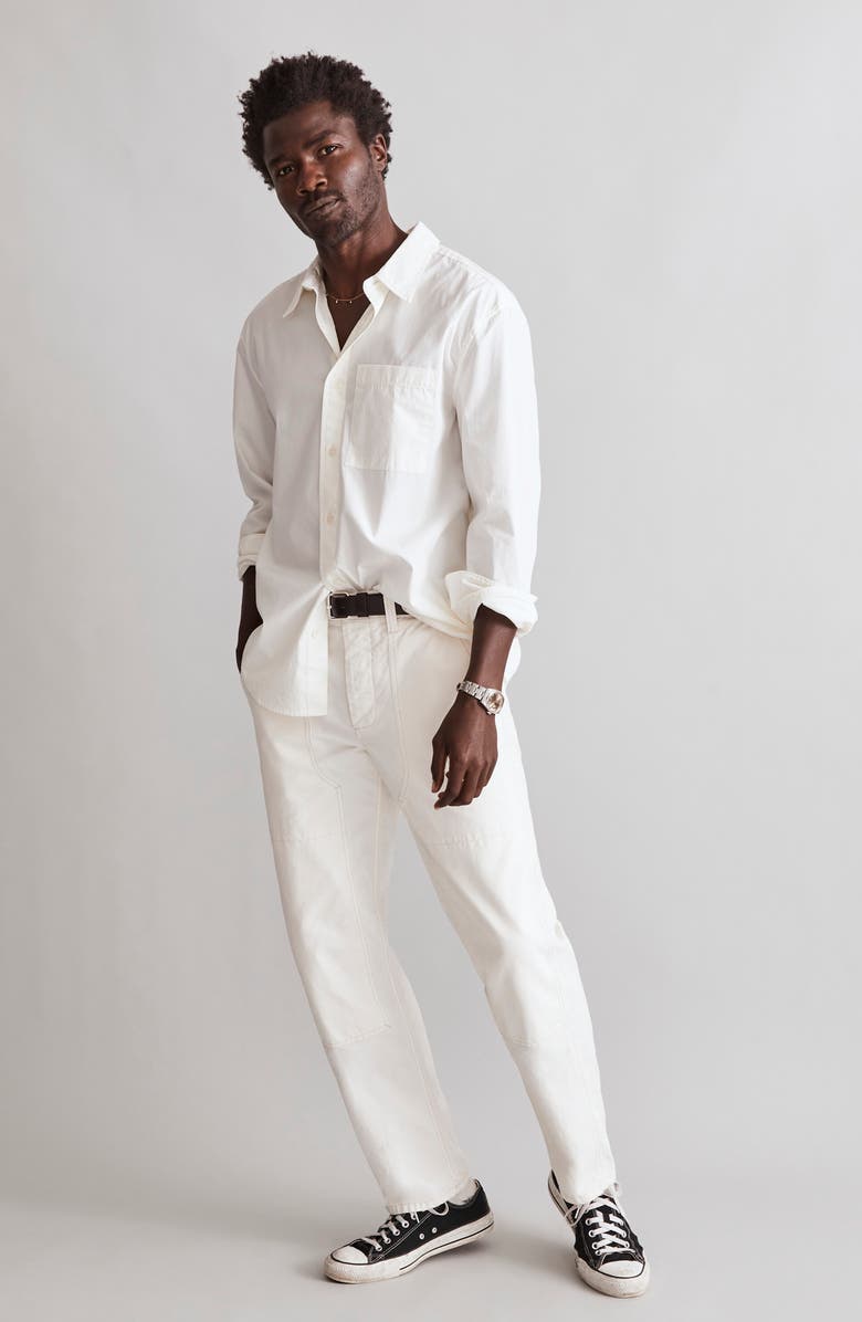 Madewell Easy Cotton Poplin Button-Up Shirt, Alternate, color,