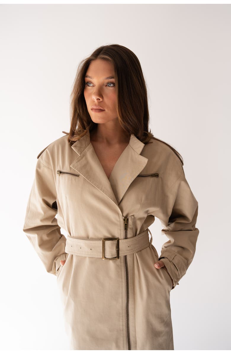 Shani x By Tess Fabienne Jacket, Alternate, color, Beige