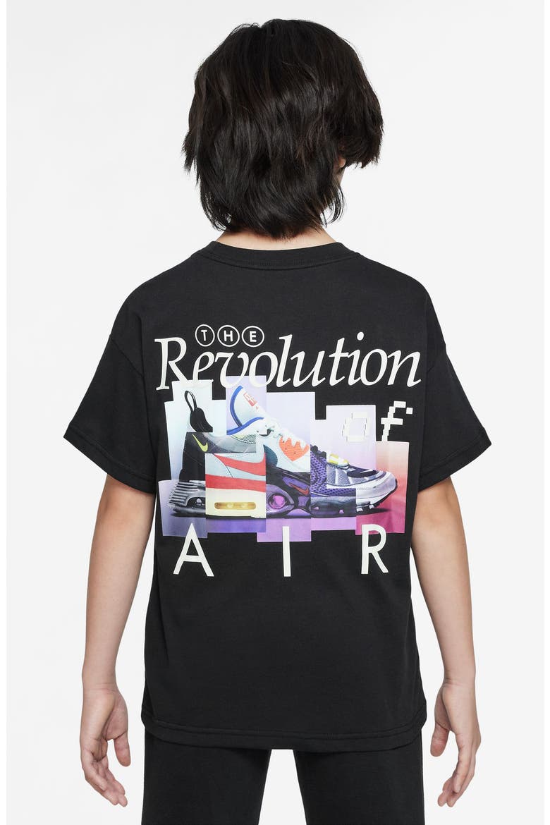 Kids' Revolution of Air Graphic T-Shirt, Alternate, color, BLACK